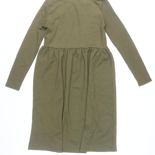Vero Moda Women’s Green Knee Length Fit & Flare Dress Size S
