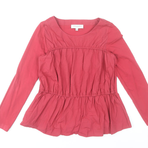 Carolyn Donnelly Womens Red Long Sleeve Tunic Blouse UK S