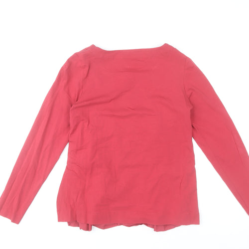 Carolyn Donnelly Womens Red Long Sleeve Tunic Blouse UK S