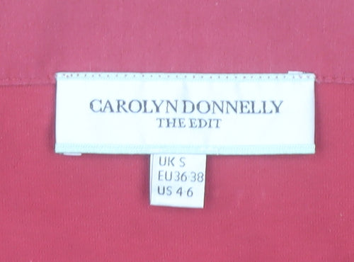 Carolyn Donnelly Womens Red Long Sleeve Tunic Blouse UK S