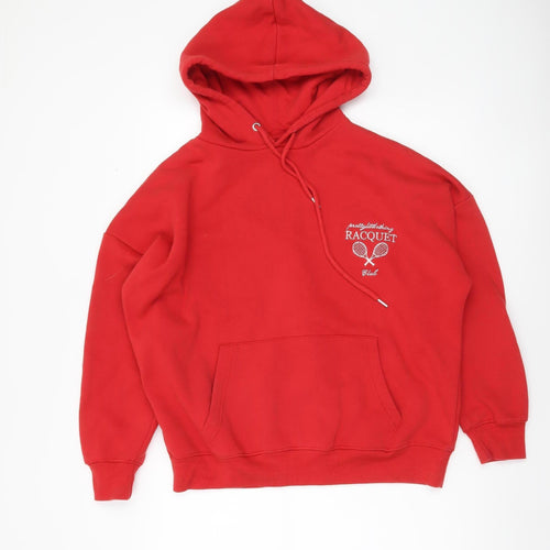 PrettyLittleThing Women’s Red Petite Pullover Hoodie UK 8