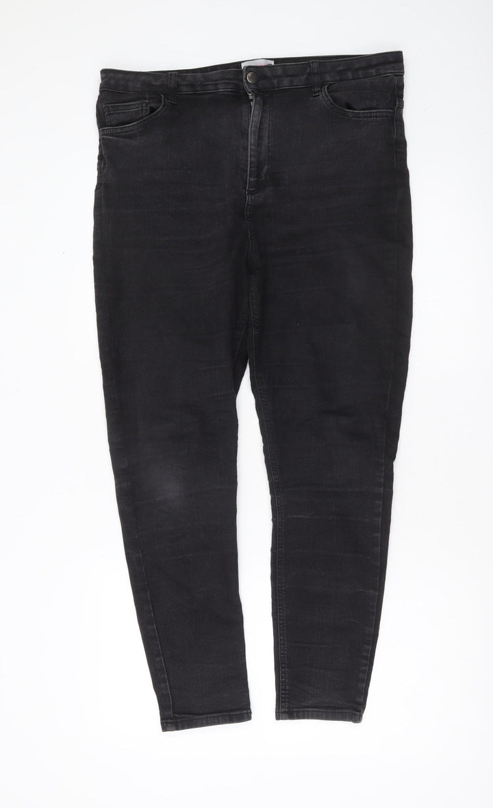 Savida Women’s Black Size 16 Skinny Slim Fit Stretch Jeans