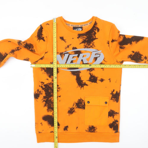 George Boys Orange Nerf Sweatshirt 13-14Y Pullover Graphic Print