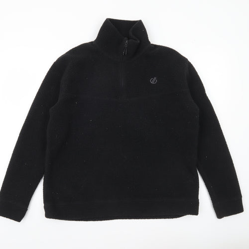 Dare 2B Women's Black Fleece Sweatshirt UK 10 1/4 Zip Outdoor