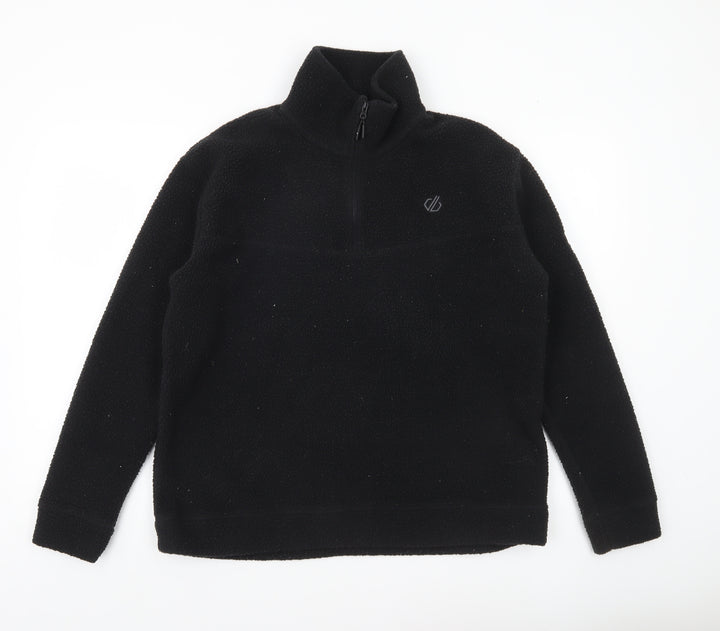 Dare 2B Women's Black Fleece Sweatshirt UK 10 1/4 Zip Outdoor
