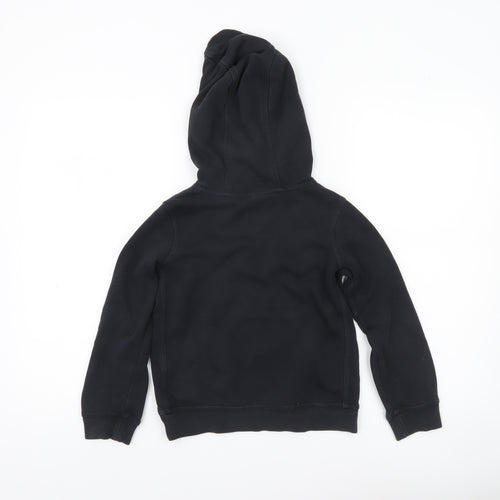 Nike Boys Black Pullover Hoodie XS 7 Years Logo Sports Hooded Sweatshirt
