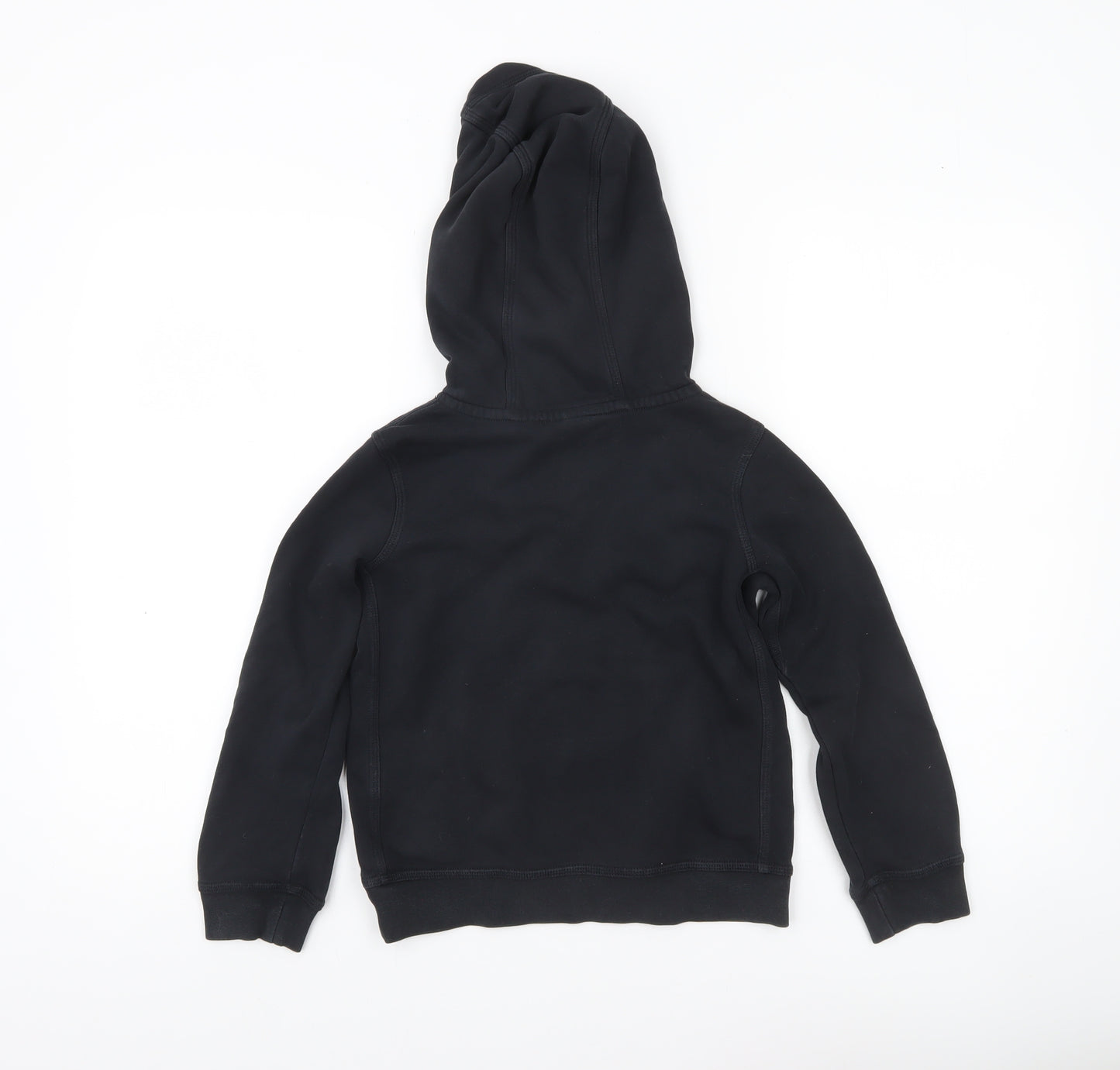 Nike Boys Black Pullover Hoodie XS 7 Years Logo Sports Hooded Sweatshirt