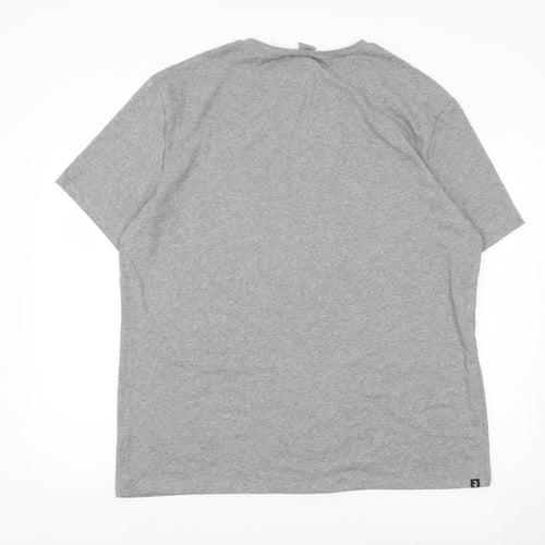 Decathlon Men’s Grey 2XL Regular Fit City Graphic Print T-Shirt