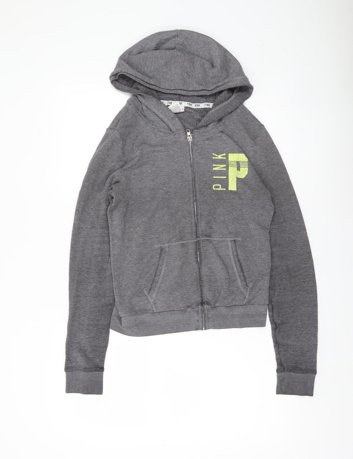 Victoria's Secret PINK Women's Grey Full Zip Hoodie Size S