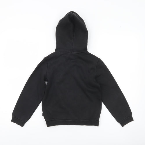 Puma Boys Black Pullover Hoodie 7-8 Years Logo Sports Casual