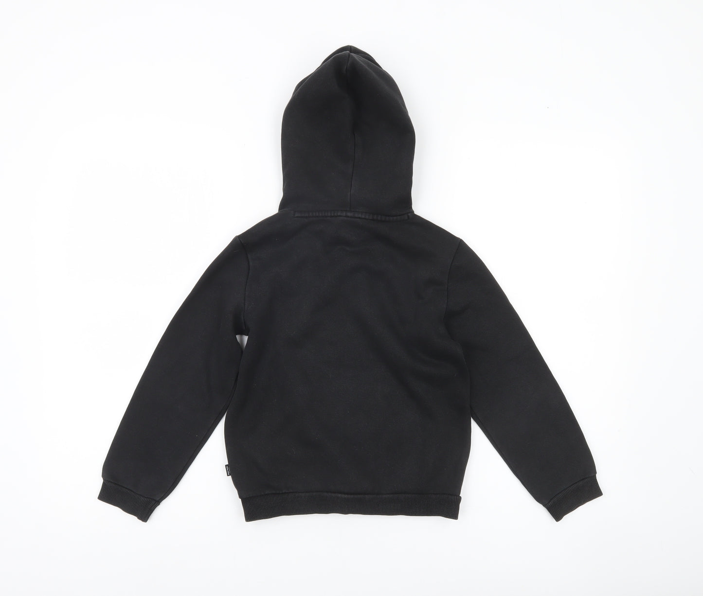Puma Boys Black Pullover Hoodie 7-8 Years Logo Sports Casual