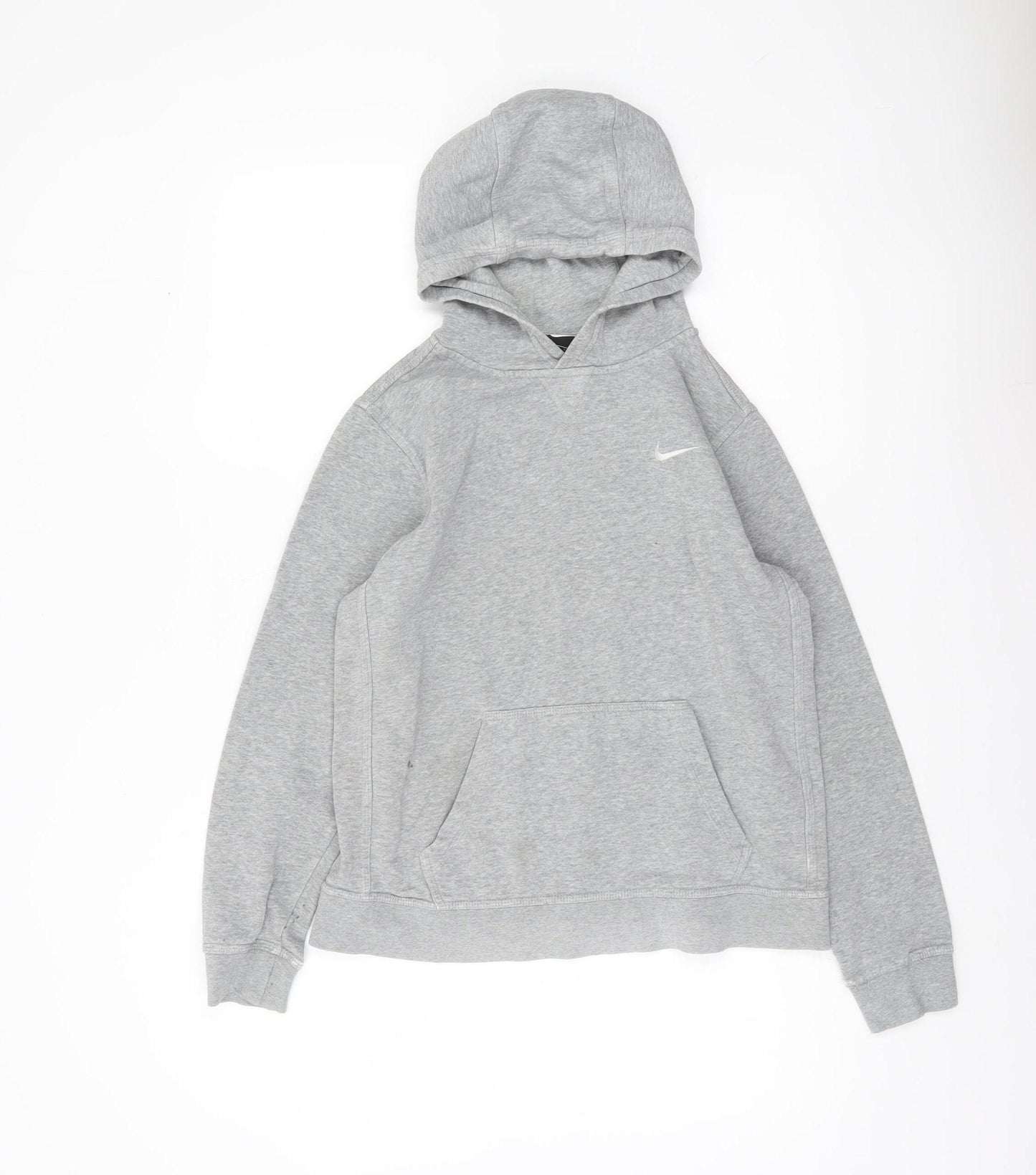 Nike Boys Grey Pullover Hoodie XL 13-14 Years Sportswear Sweatshirt
