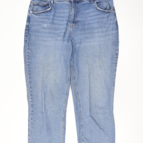 Dunnes Stores Women’s Blue High Rise Straight Jeans Size 18