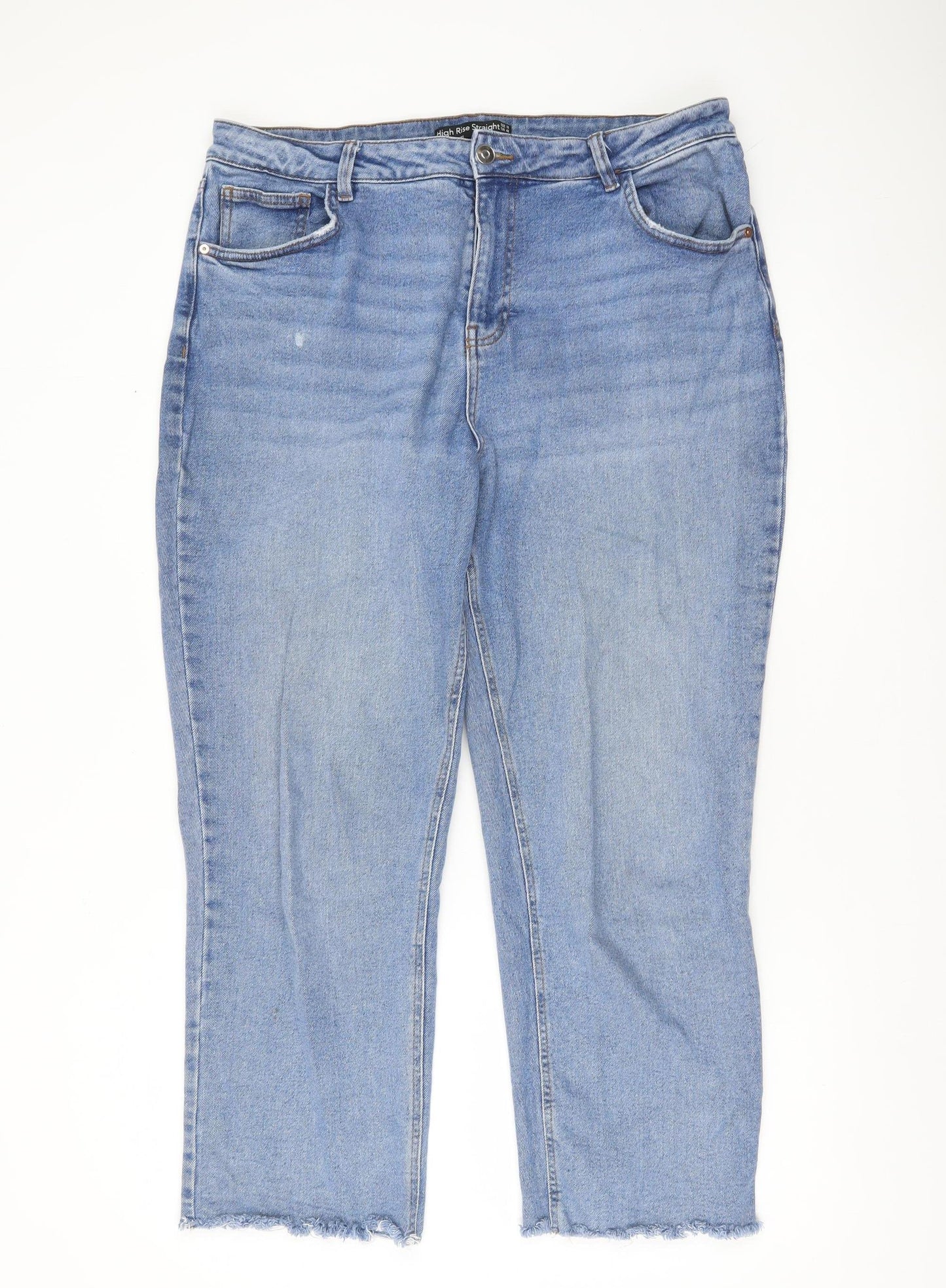 Dunnes Stores Women’s Blue High Rise Straight Jeans Size 18
