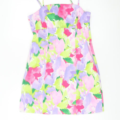 Primark Womens Multicoloured Floral Slip Dress Size 10
