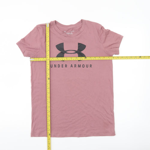 Under Armour Men’s Pink Small Classic Logo Sports T-Shirt
