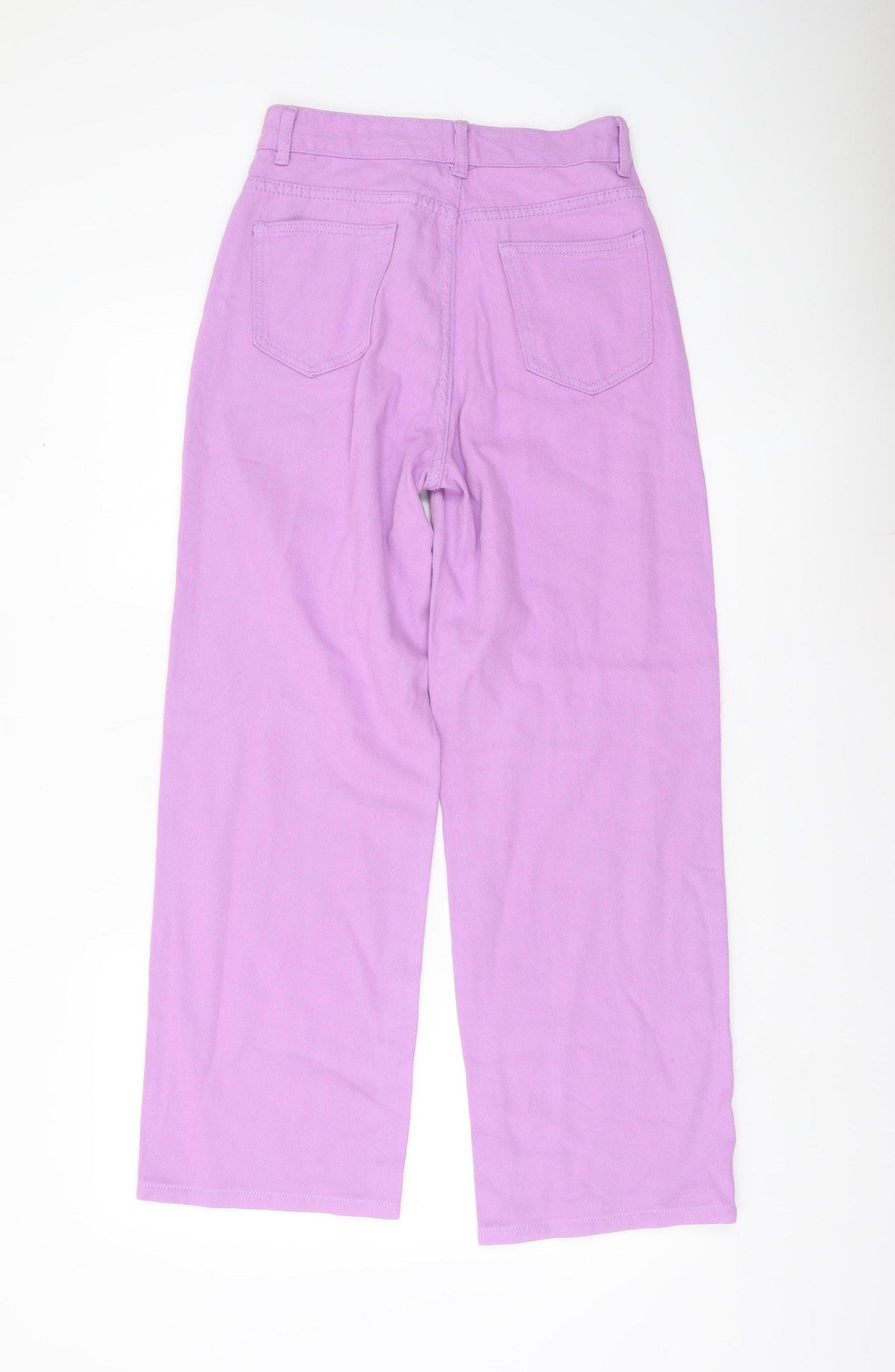 SHEIN Womens Purple Wide-Leg High Rise Jeans Size 8
