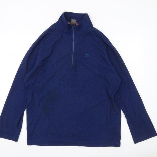 Trespass Men’s Blue XL Fleece Pullover Sweatshirt Outdoor Hiking