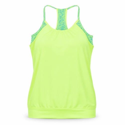 90 Degree by Reflex Girls Teens Green Racerback Tank Sports Top Size 14