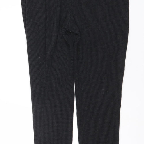 Michelle Keegan Women Black Size 12 Slim Fit Leggings Cotton Stretch