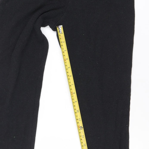 Michelle Keegan Women Black Size 12 Slim Fit Leggings Cotton Stretch