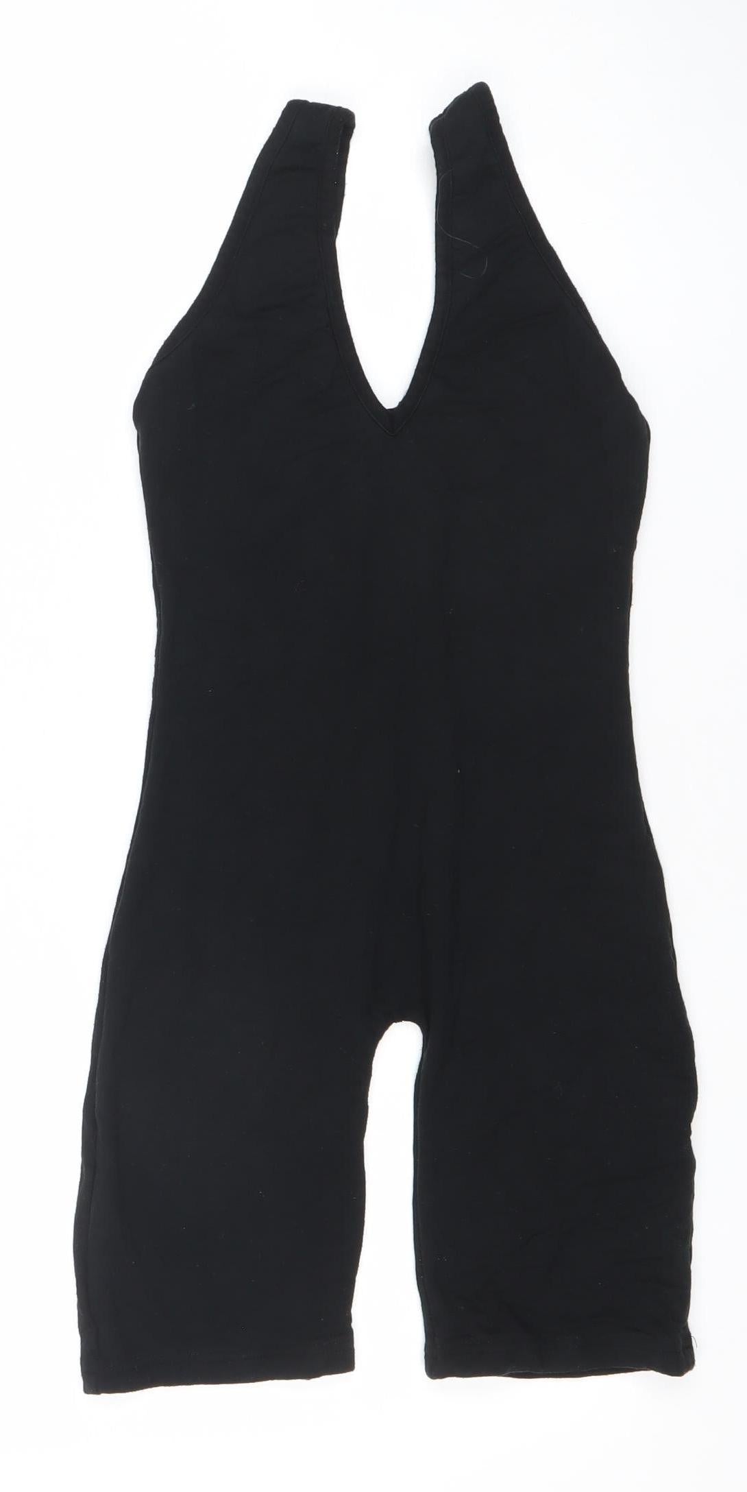Oh Polly Women Black Size 10 Sleeveless Slim Fit Playsuit