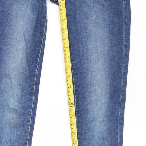 Mayoral Girls Blue Skinny Jeans 12 Years Cotton Blend Slim Fit