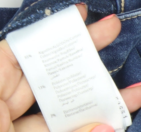 Mayoral Girls Blue Skinny Jeans 12 Years Cotton Blend Slim Fit