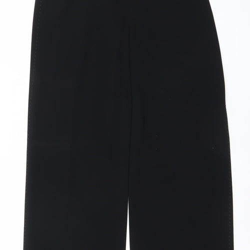 Coast Women Black Cropped Trousers Size 12 Polyester Blend