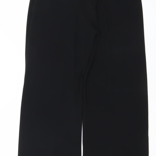 Coast Women Black Cropped Trousers Size 12 Polyester Blend