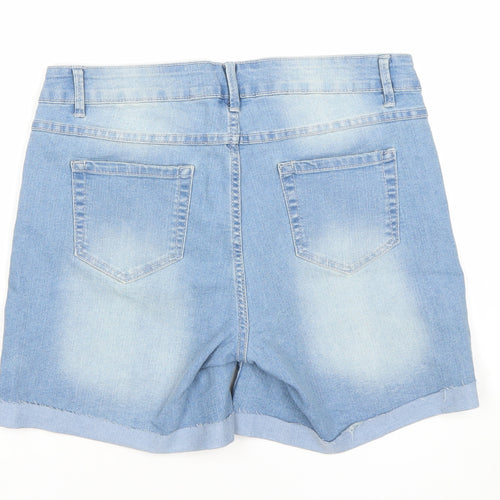 Bonnie Co Women’s Blue Denim Bermuda Shorts Size 10 Regular Fit