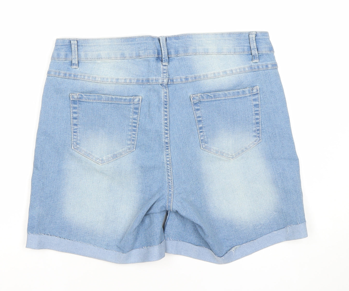 Bonnie Co Women’s Blue Denim Bermuda Shorts Size 10 Regular Fit