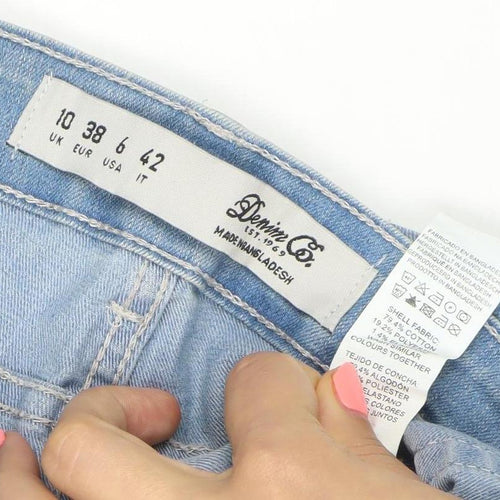 Bonnie Co Women’s Blue Denim Bermuda Shorts Size 10 Regular Fit