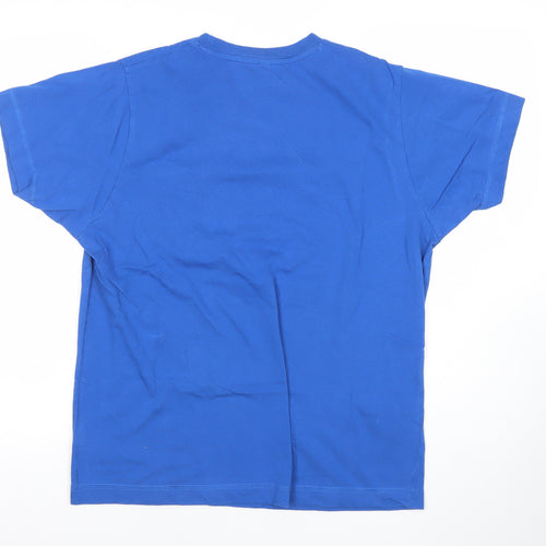 Hairybaby Men’s Blue M Graphic Funny Quote Cotton T-Shirt