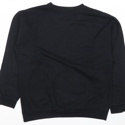 boohooMAN Men’s Black Graphic Print New York Sweatshirt Size M