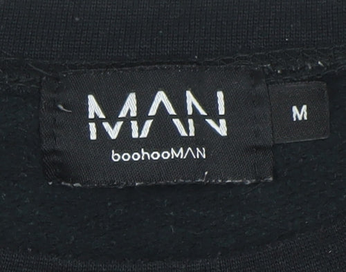boohooMAN Men’s Black Graphic Print New York Sweatshirt Size M