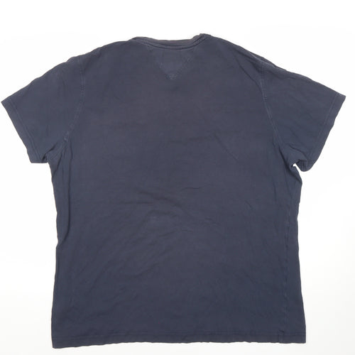 Tommy Jeans Men's Blue 2XL Crew Neck Cotton T-Shirt
