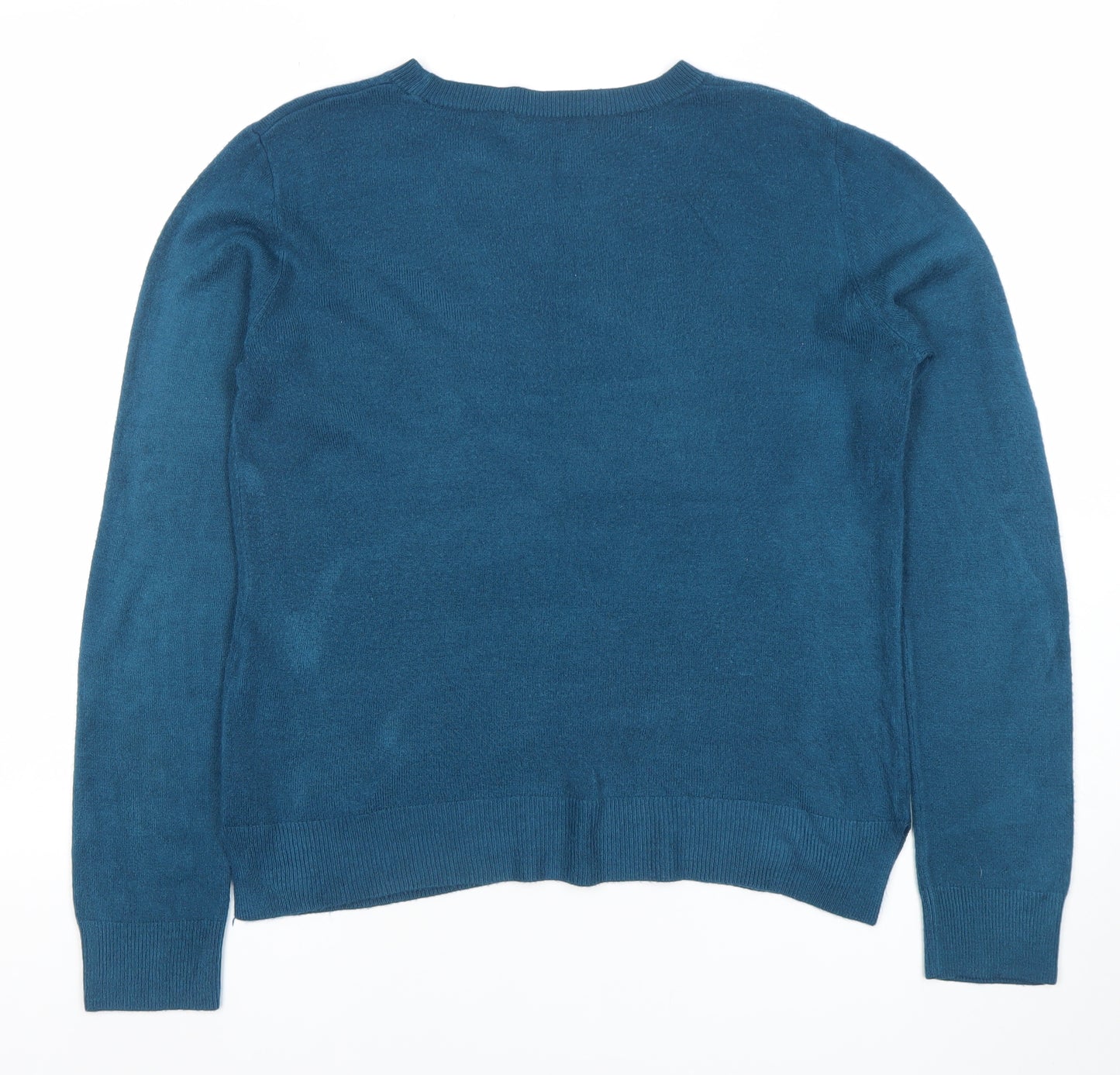 Marks and Spencer Women’s Blue Size 12 Crew Neck Jumper