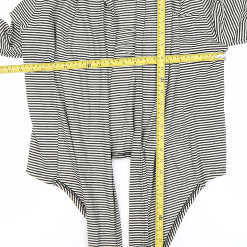 Dorothy Perkins Women’s Black Stripe Cardigan Size 10 UK Long Sleeve
