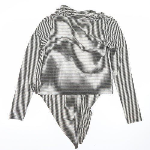Dorothy Perkins Women’s Black Stripe Cardigan Size 10 UK Long Sleeve