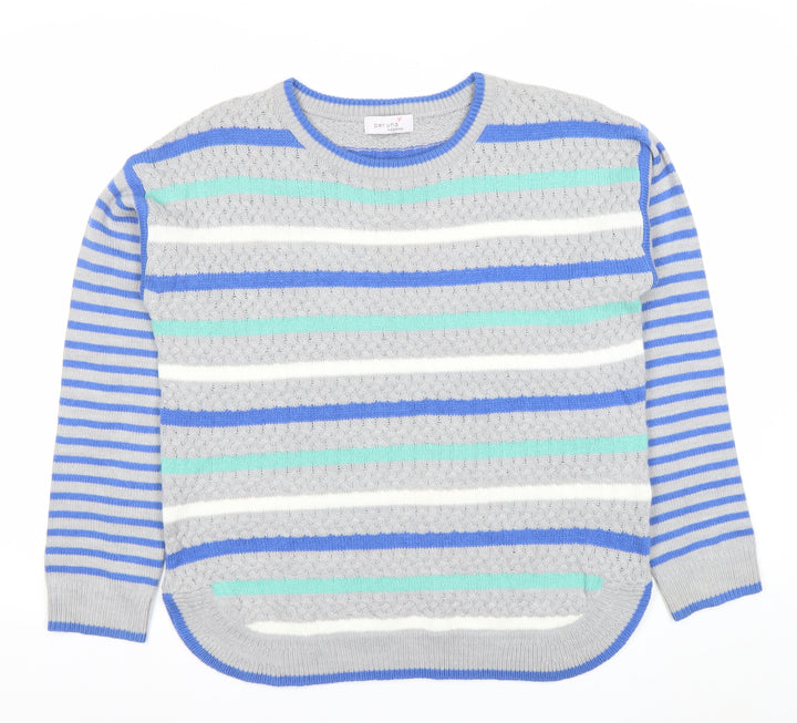Marks and Spencer Women’s Multicoloured Striped Jumper UK 14