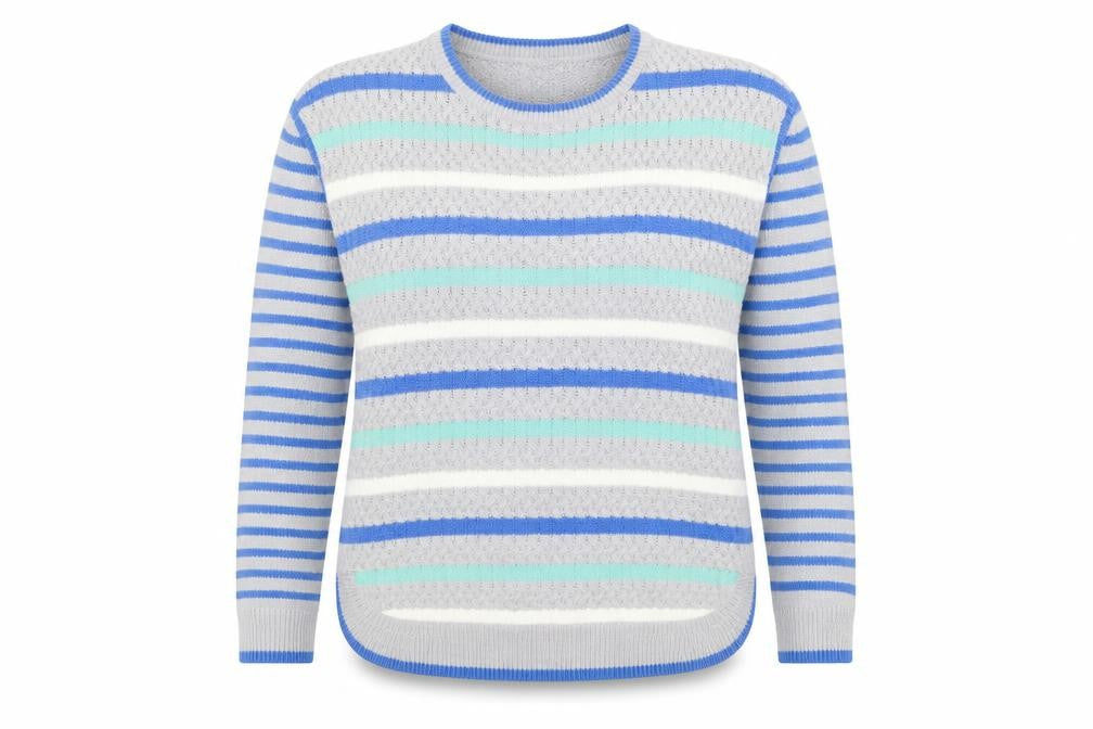 Marks and Spencer Women’s Multicoloured Striped Jumper UK 14
