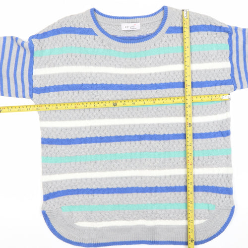 Marks and Spencer Women’s Multicoloured Striped Jumper UK 14