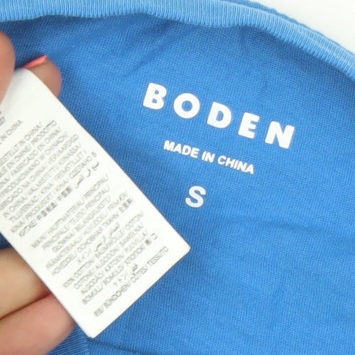 Boden Men's Blue Cotton Crew Neck Short Sleeve T-Shirt Size S