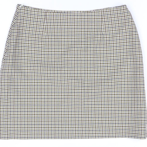 Hennes Collection H&M Women’s Multicoloured Check Pencil Skirt Size 8