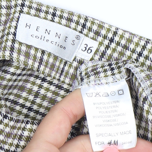 Hennes Collection H&M Women’s Multicoloured Check Pencil Skirt Size 8