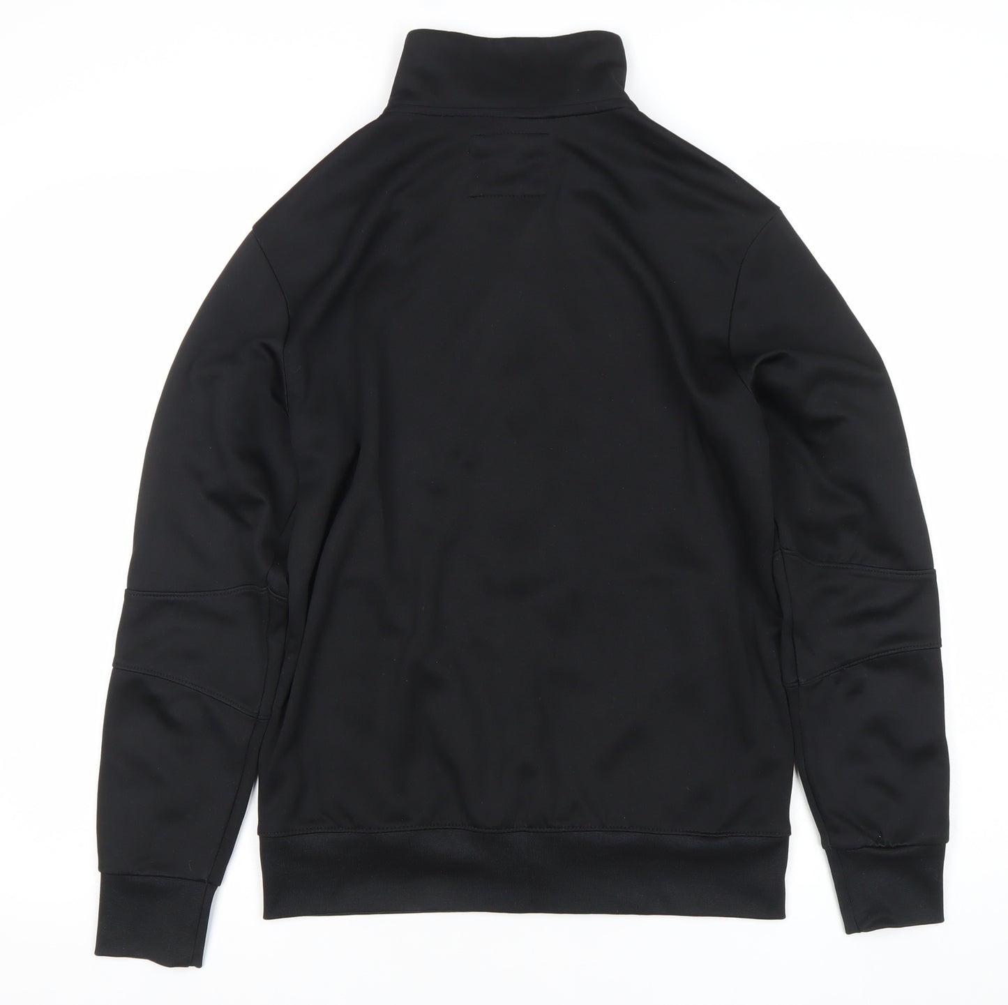 Bershka Men’s Black Full Zip Sweatshirt with Pockets Size S