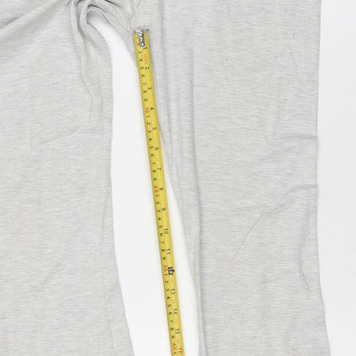 Stradivarius Women’s Grey Leggings Slim Fit Size 8 Jersey Stretch