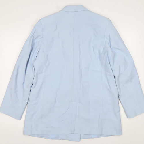 H&M Women’s Blue Double-Breasted Blazer Size 12 Regular