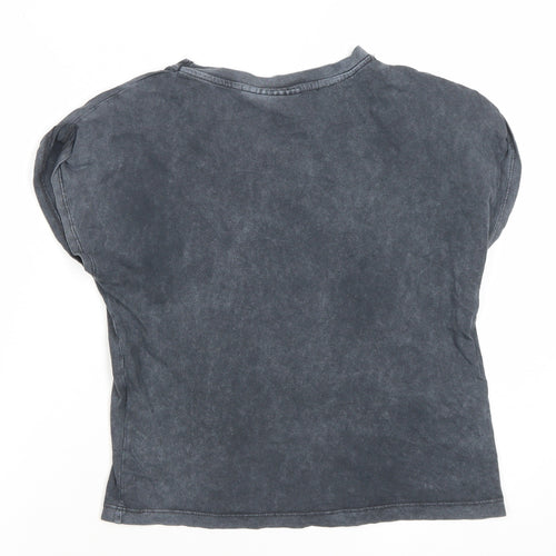 Zara Girls Black Barbie Graphic T-Shirt 9-10 Years Casual Summer Top